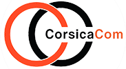 Logo de CorsicaCom, agence média et régie publicitaire en Corse